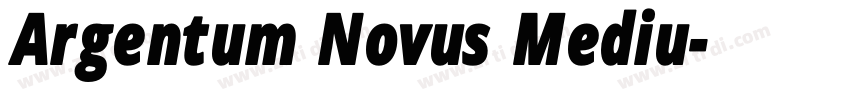 Argentum Novus Mediu字体转换
